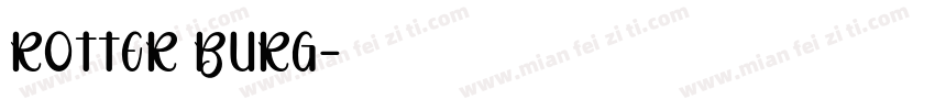 rotter burg字体转换